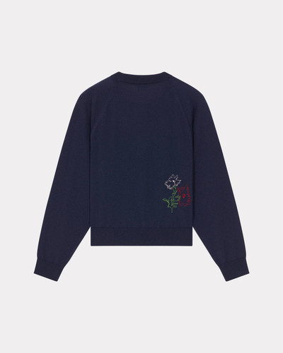 KENZO 'KENZO Drawn Flowers' embroidered cardigan outlook