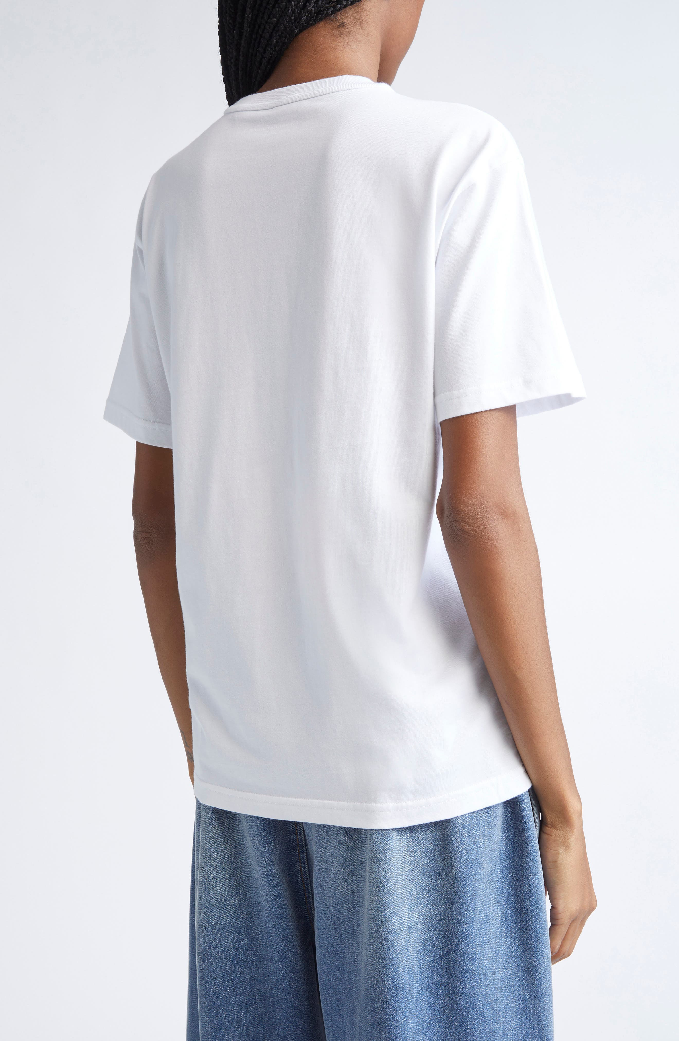 Alexander Wang Puff Logo Cotton Jersey T-Shirt in White at Nordstrom - 2