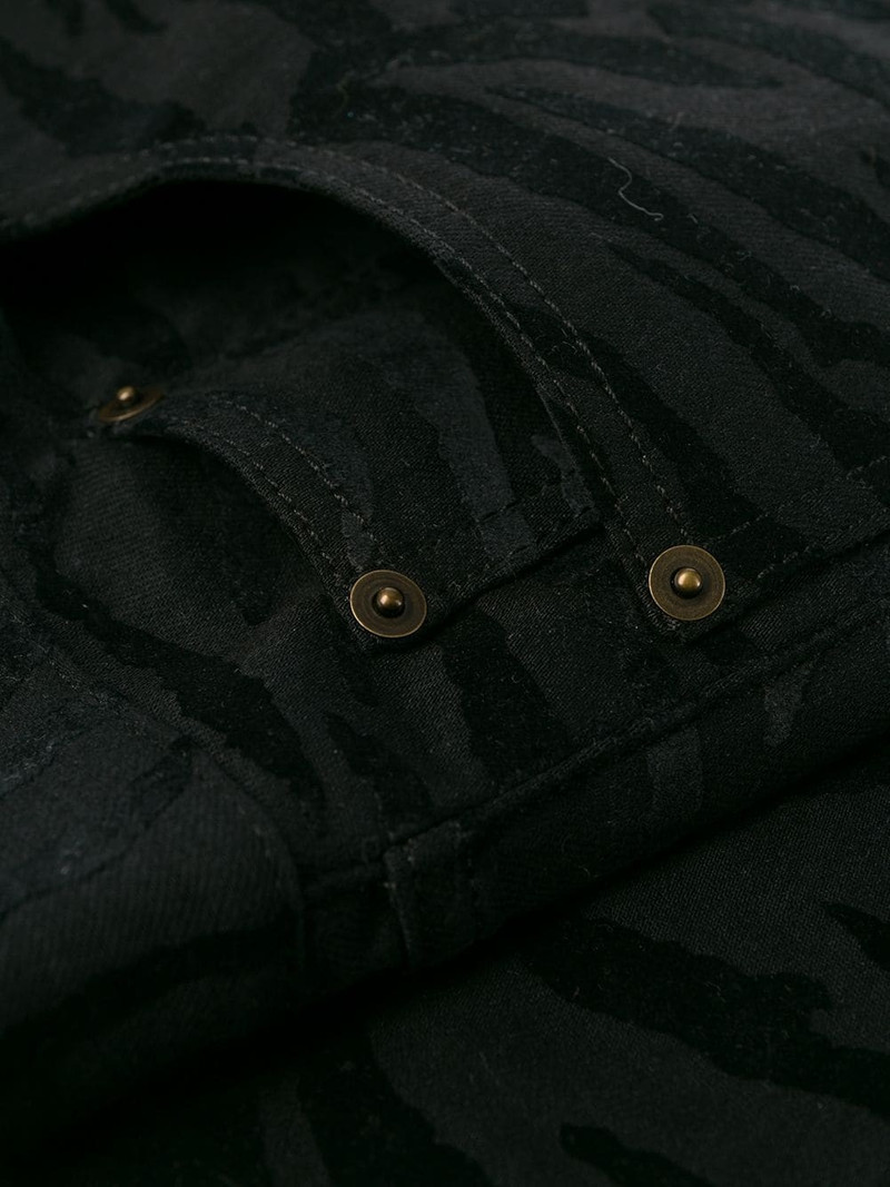 zebra printed skinny jeans 7