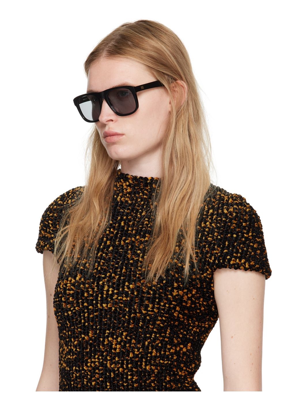 Black 'The Navigator' Sunglasses - 4