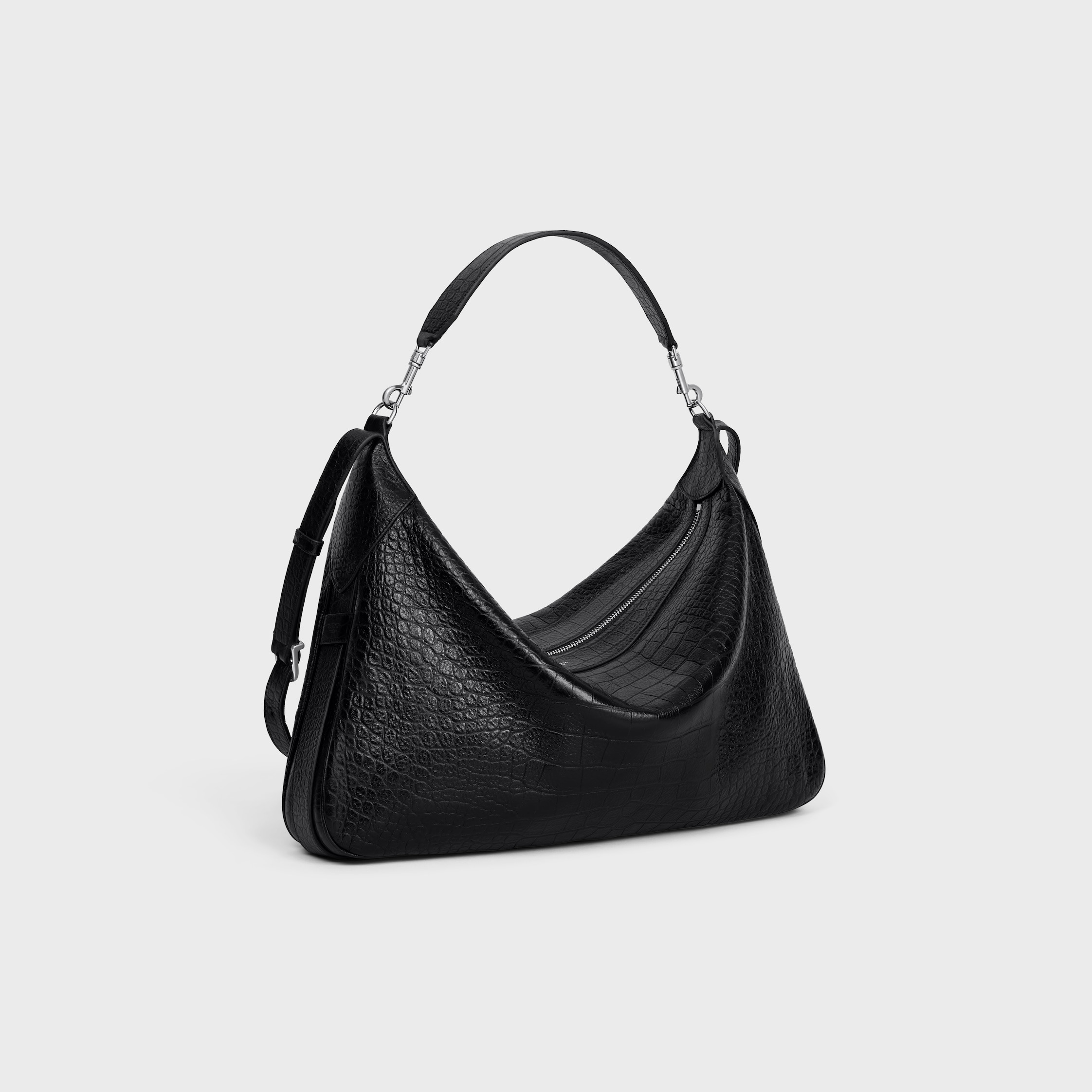 Large Strap Romy IN CROCODILE EMBOSSED DEERSKIN - 2