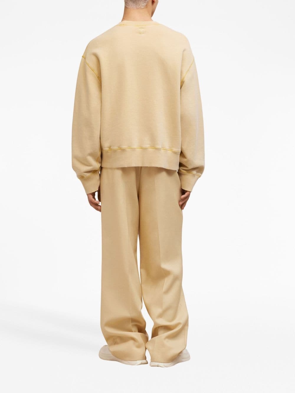 logo-embroidered cotton sweatshirt - 4