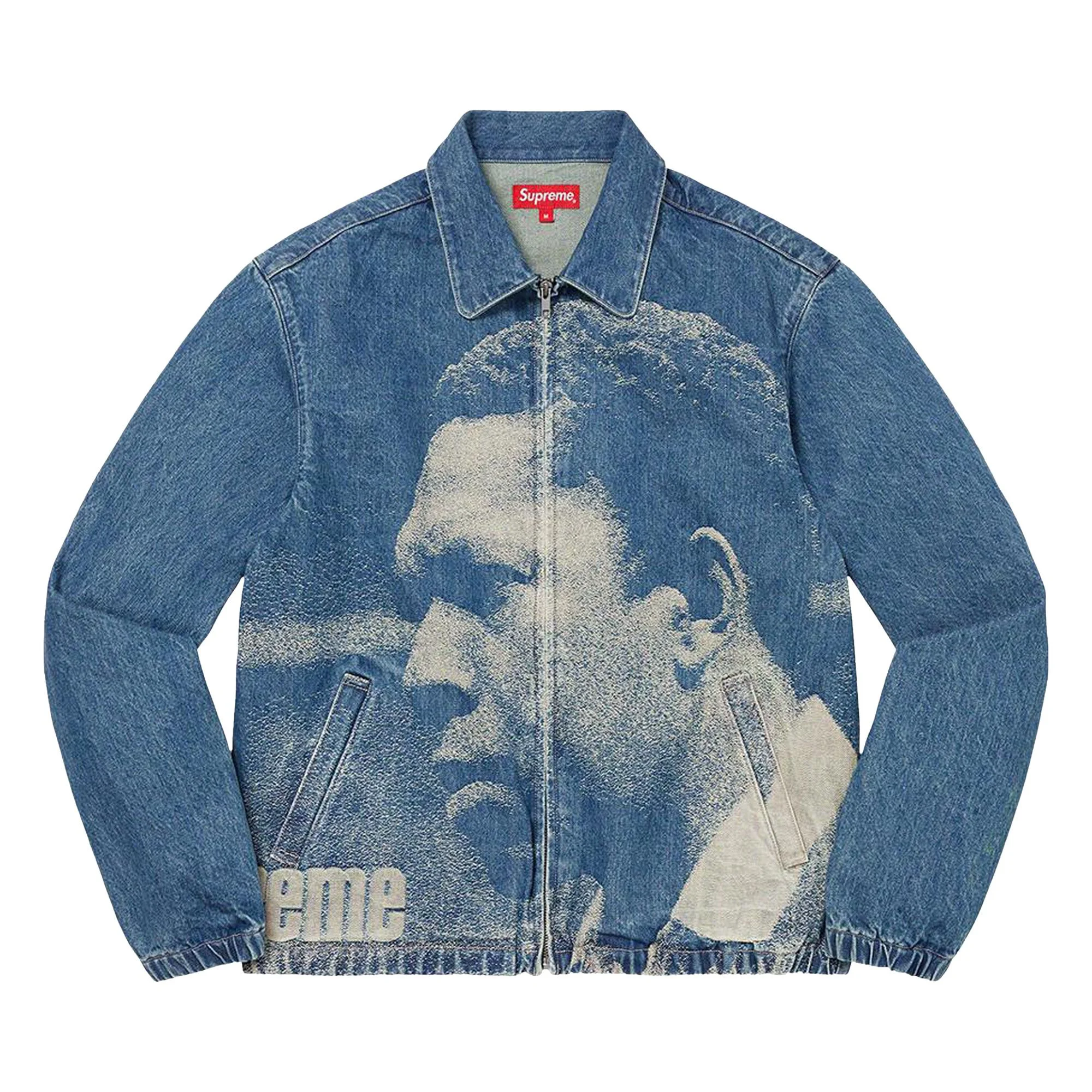 Supreme John Coltrane A Love Supreme Denim Harrington Jacket 'Blue' - 1