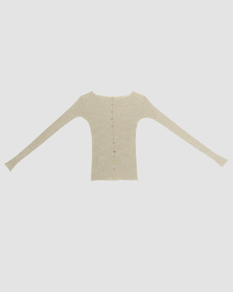 Dande Long Sleeve Tee - Linen Cotton Rib 7
