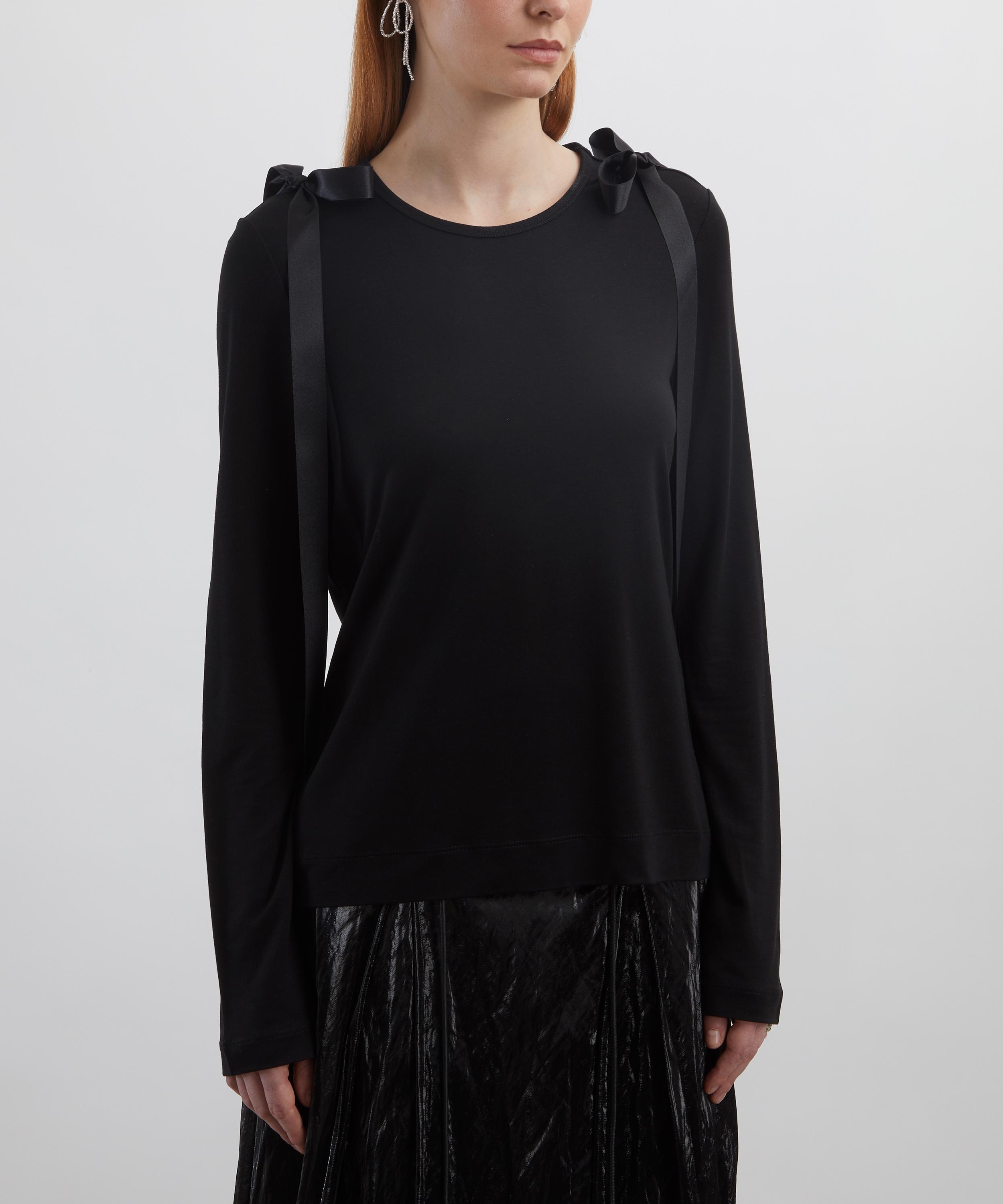 Bow Ribbon Tail Long-Sleeve T-Shirt - 3