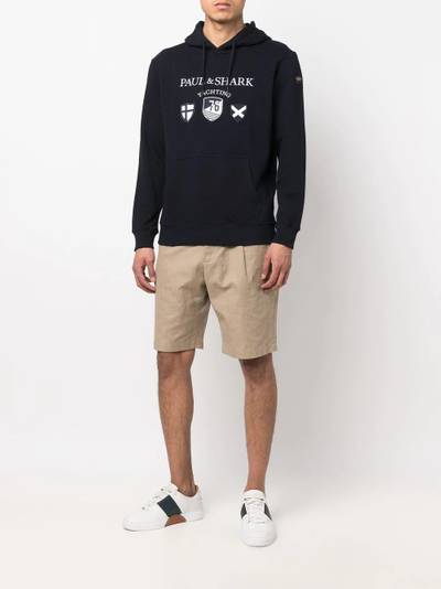 Paul & Shark logo-print hoodie outlook