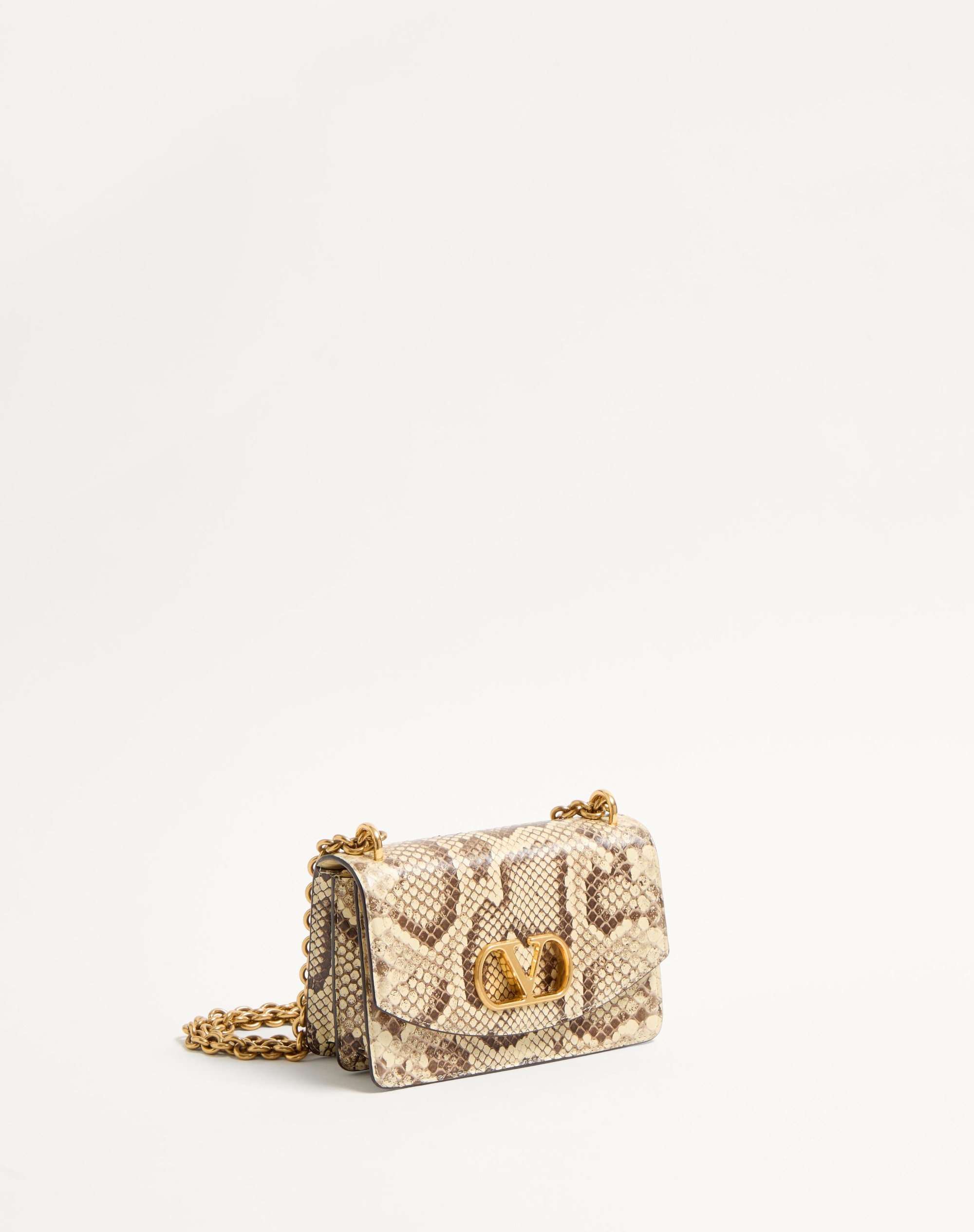 VALENTINO GARAVANI VAIN SMALL SHOULDER BAG IN PYTHON - 3