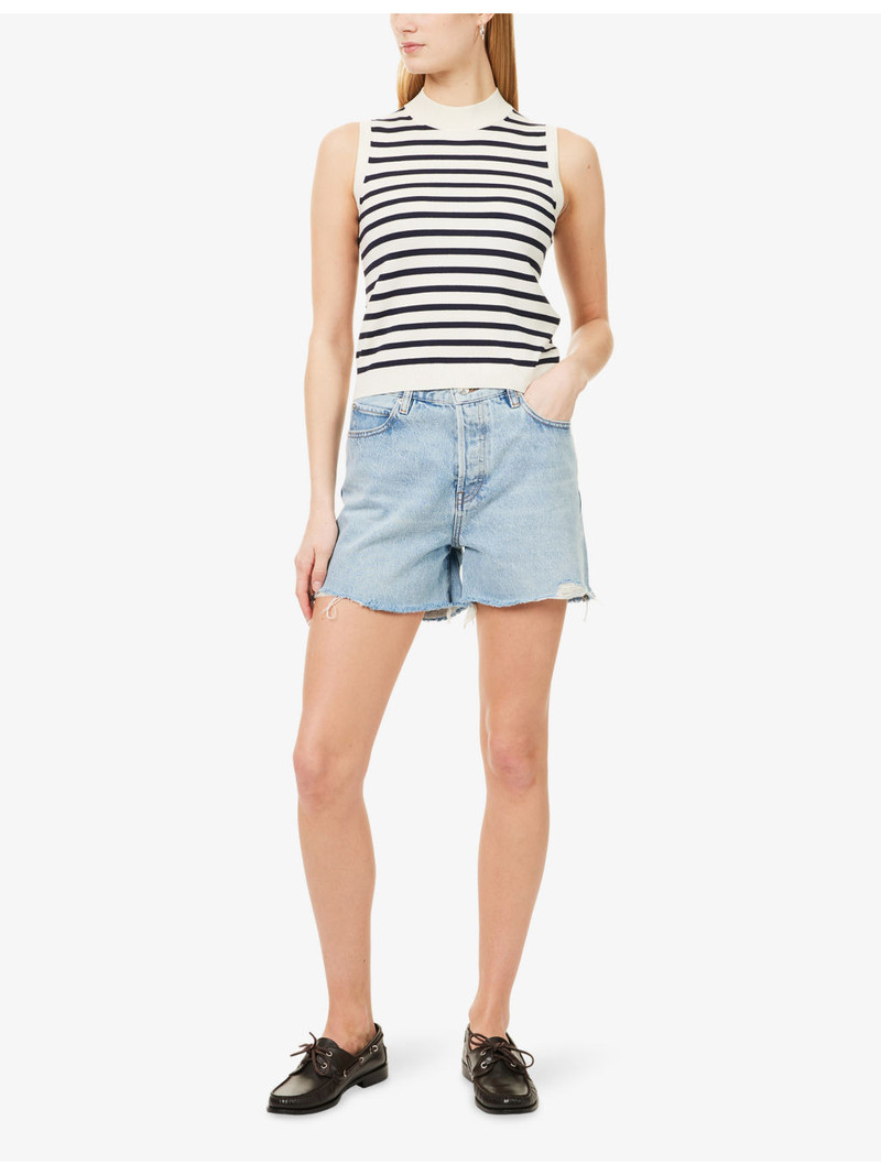 FRAME The Everyday High-Rise Denim Shorts outlook