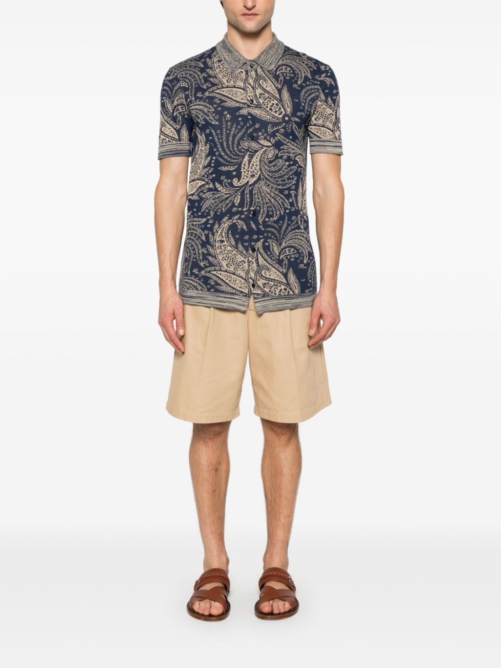 paisley-jacquard shirt - 2