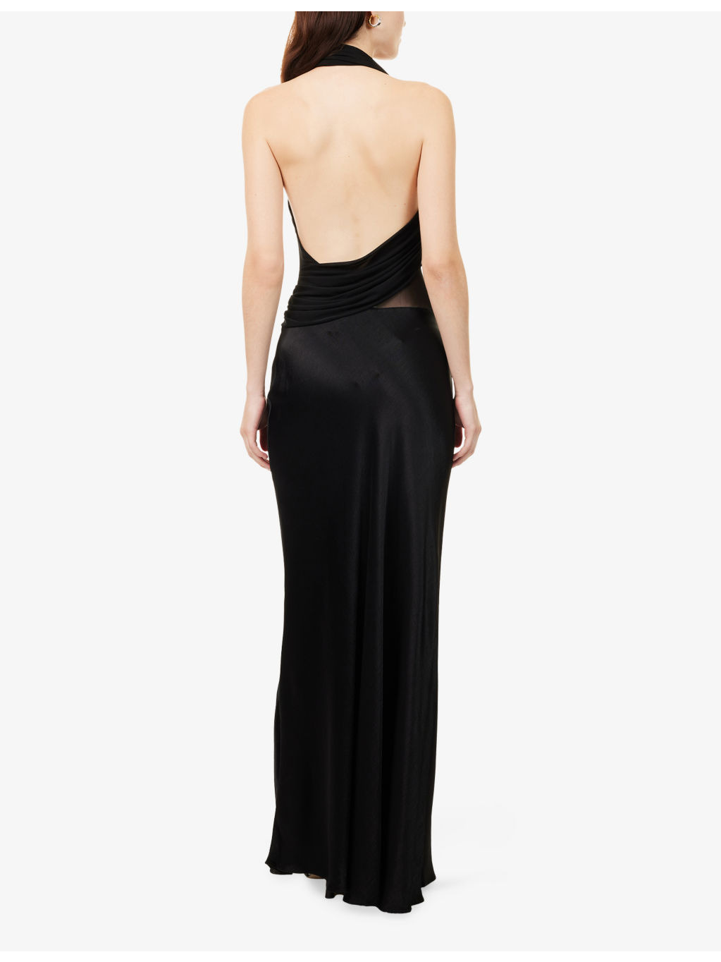 Ida Halter Stretch-Woven Maxi Dress - 4