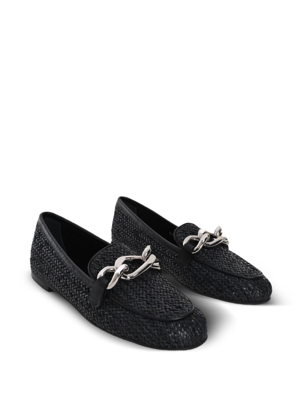 chain-link detail loafers - 2