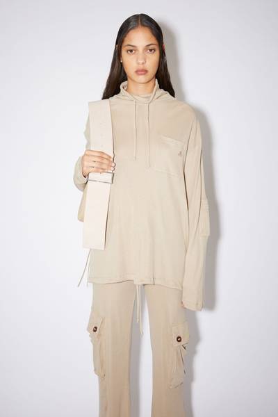 Acne Studios Relaxed sweatshirt - Beige outlook