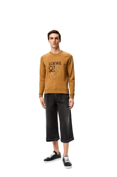 Loewe LOEWE Anagram embroidered sweatshirt in cotton outlook