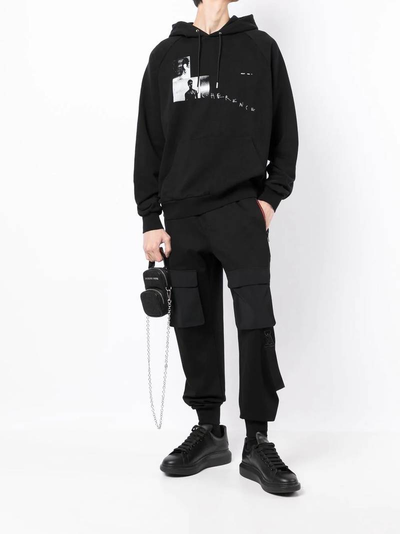 HELIOT EMIL™ chest logo-print detail hoodie outlook