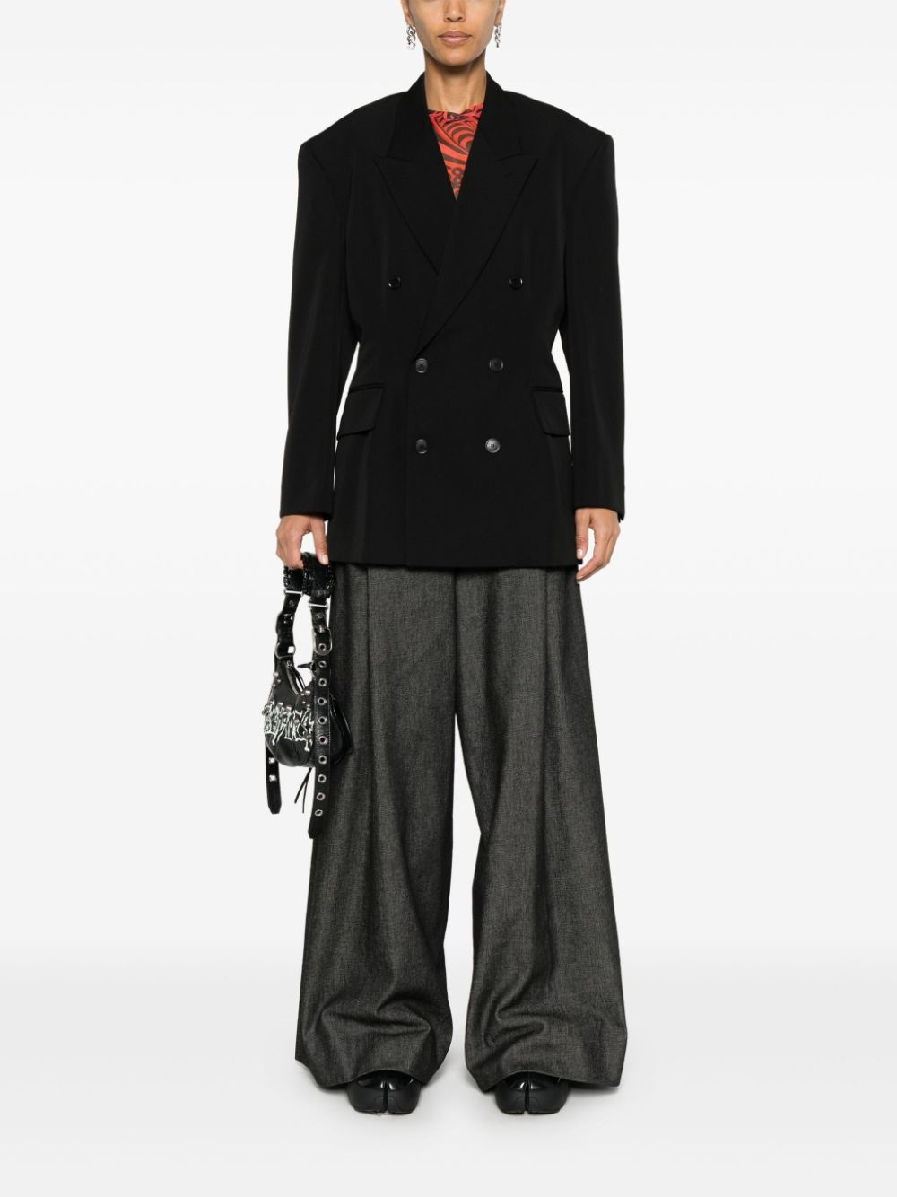 Cinched wool blazer - 2
