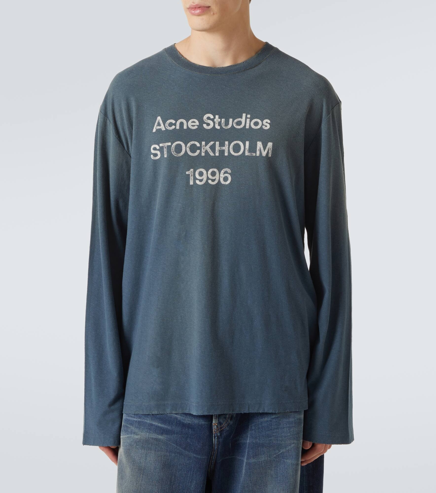 Logo cotton and hemp T-shirt - 3
