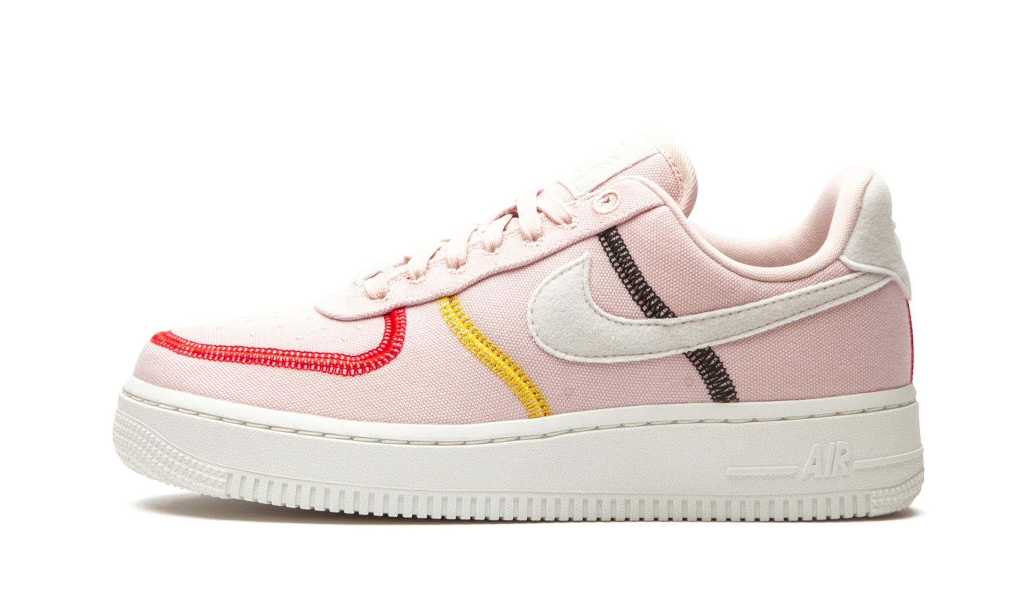 WMNS Air Force 1 "07 LX "Stitched Canvas - Silt Red" - 1