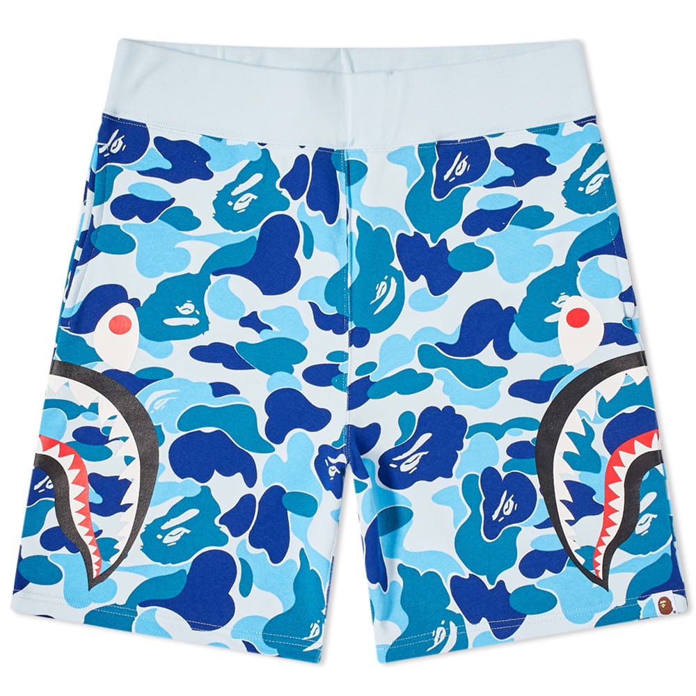 A Bathing Ape Big ABC Camo Side Shark Sweat Short - 1