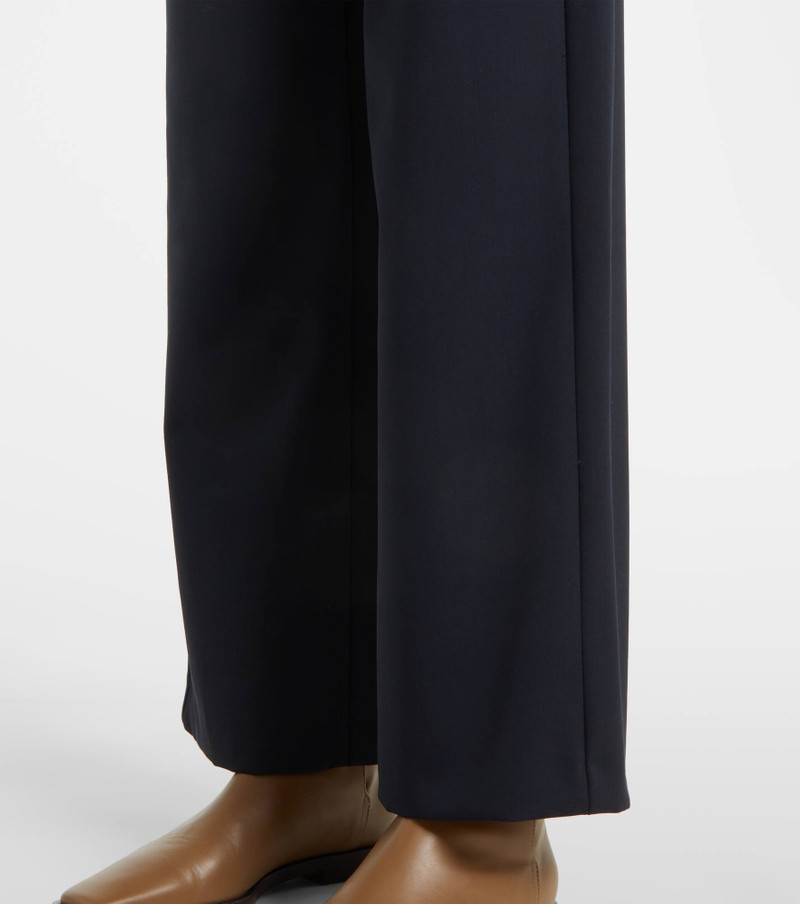 Argenta wool crêpe gabardine straight pants 5