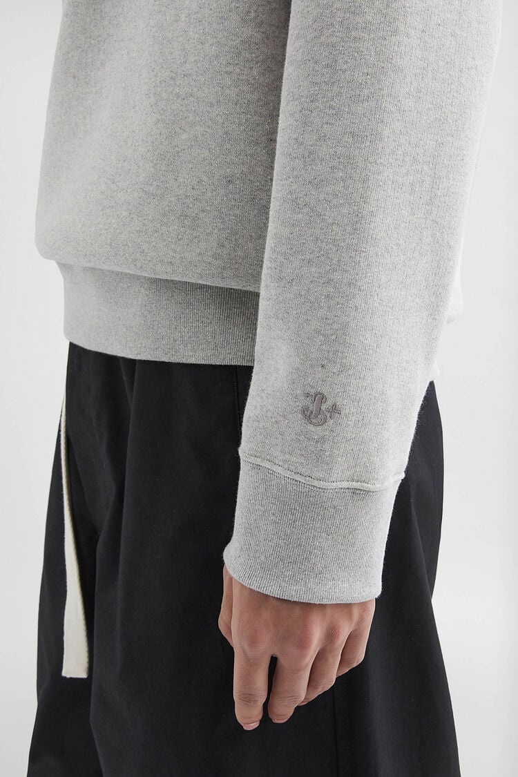 Cotton Terry Crew-Neck Sweatshirt - 3