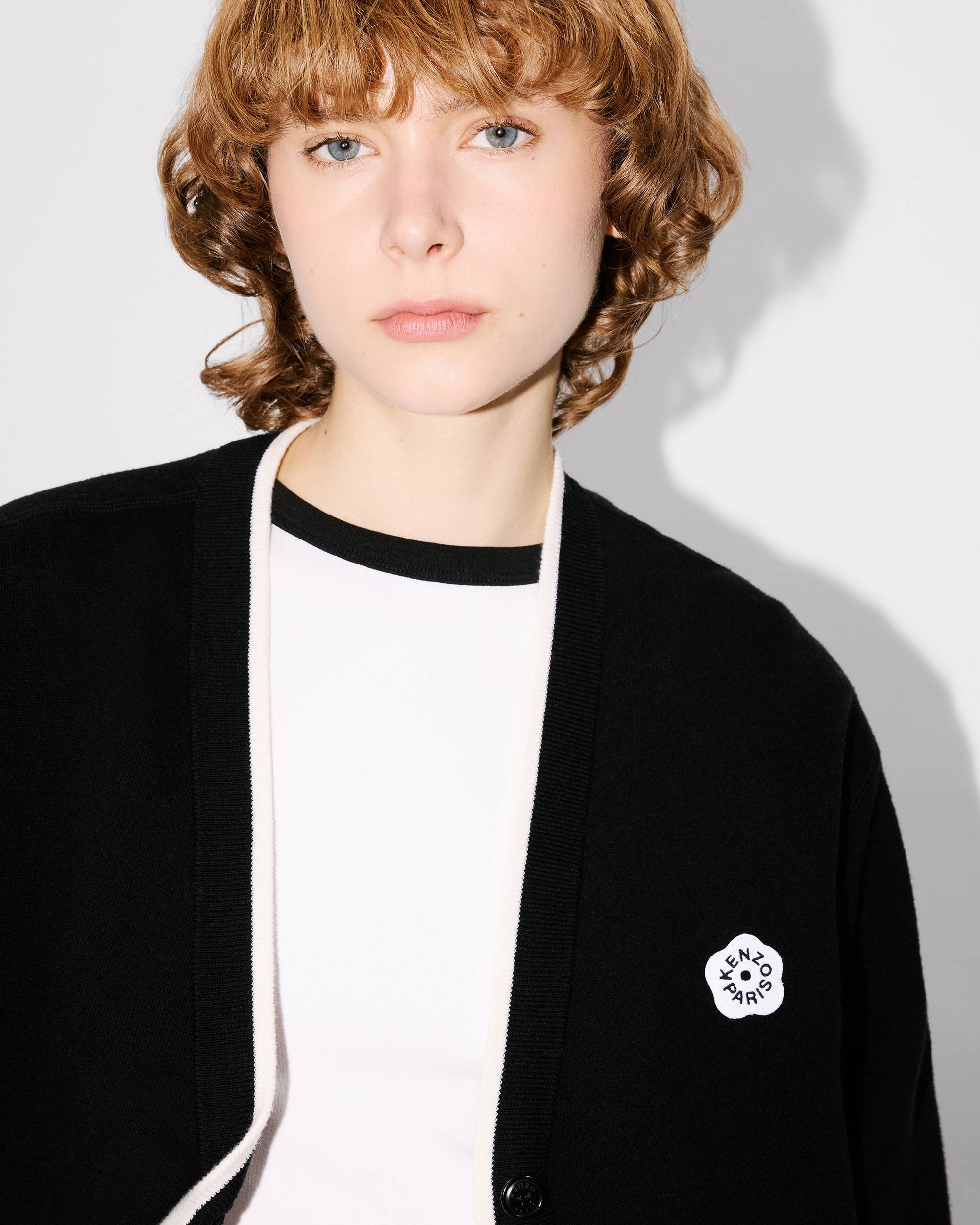 'Boke Flower 2.0' embroidered cardigan in cotton and wool - 6