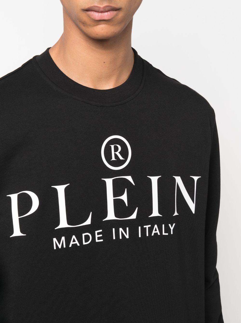 logo-print ribbed-knit sweatshirt - 5