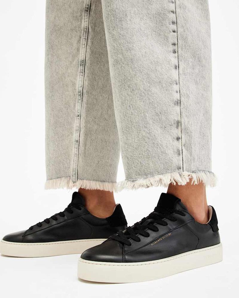 ALLSAINTS SHANA LOW TOP LEATHER SNEAKERS outlook