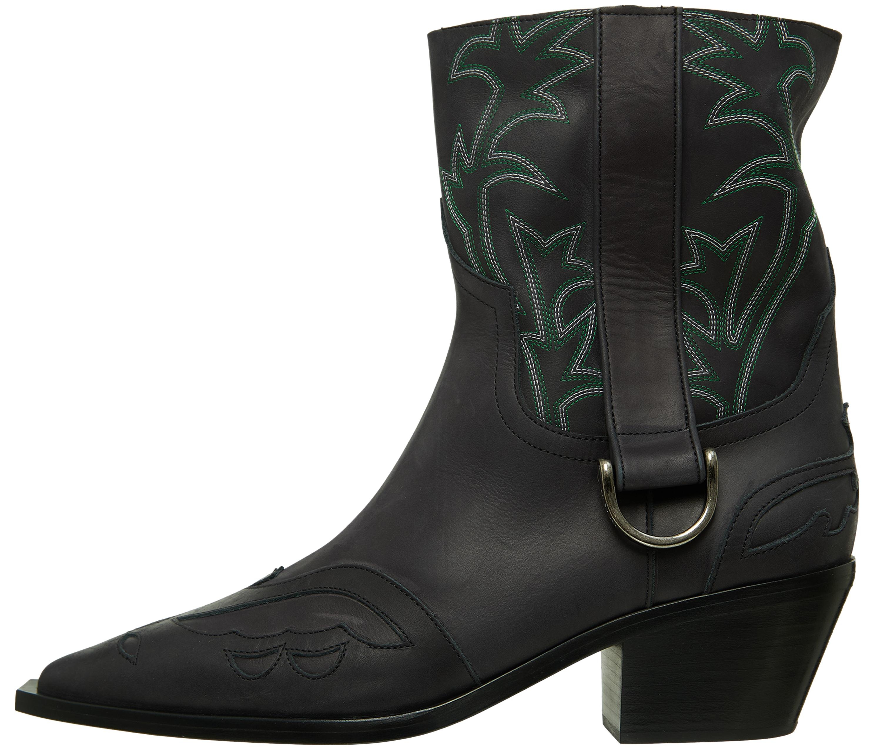 EMBROIDERED LEATHER BOOTS - 2