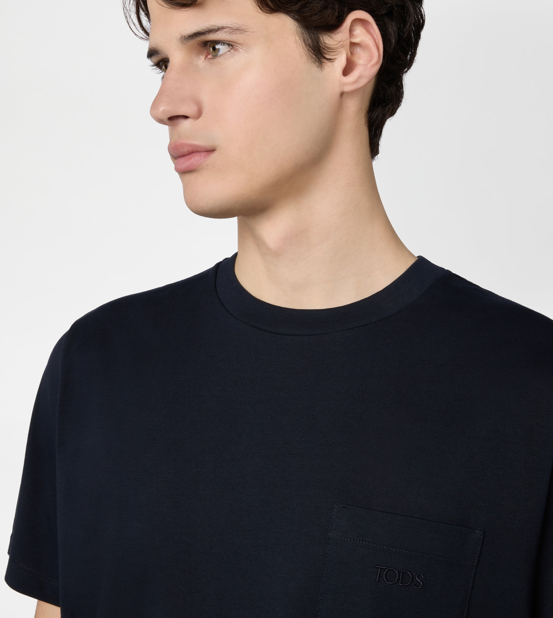 T-SHIRT IN JERSEY - BLUE - 4