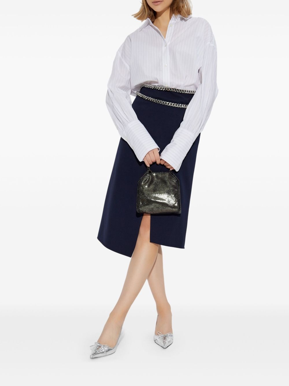 chain-embellished skirt - 5