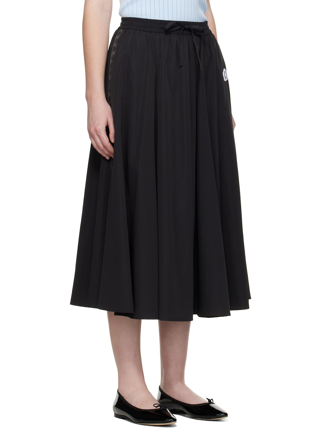 Black Kenzo Paris 'Boke Flower 2.0' Midi Skirt - 2