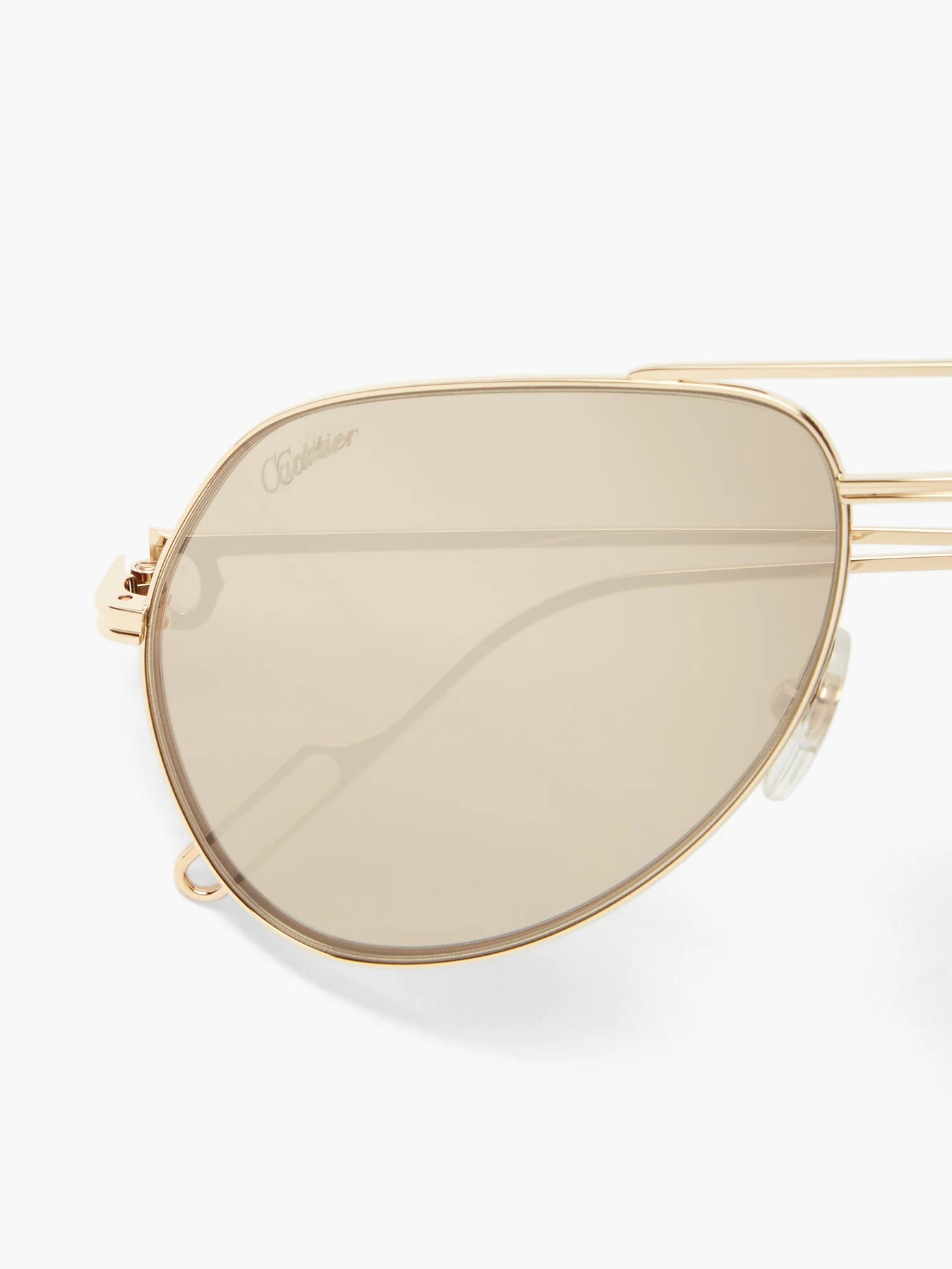 Première de Cartier aviator metal sunglasses - 3