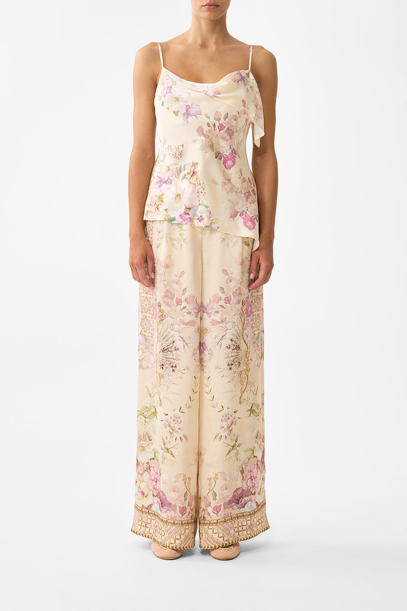 CAMILLA ASYMMETRIC DRAPED TOP outlook