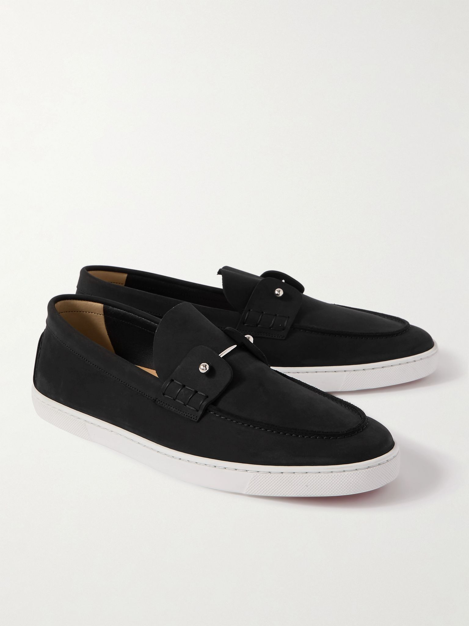 Chambeliboat Nubuck Loafers Black - 4