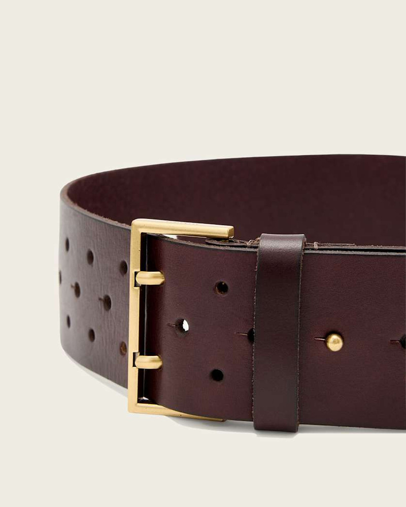 LEO LEATHER WIDE BELT 6