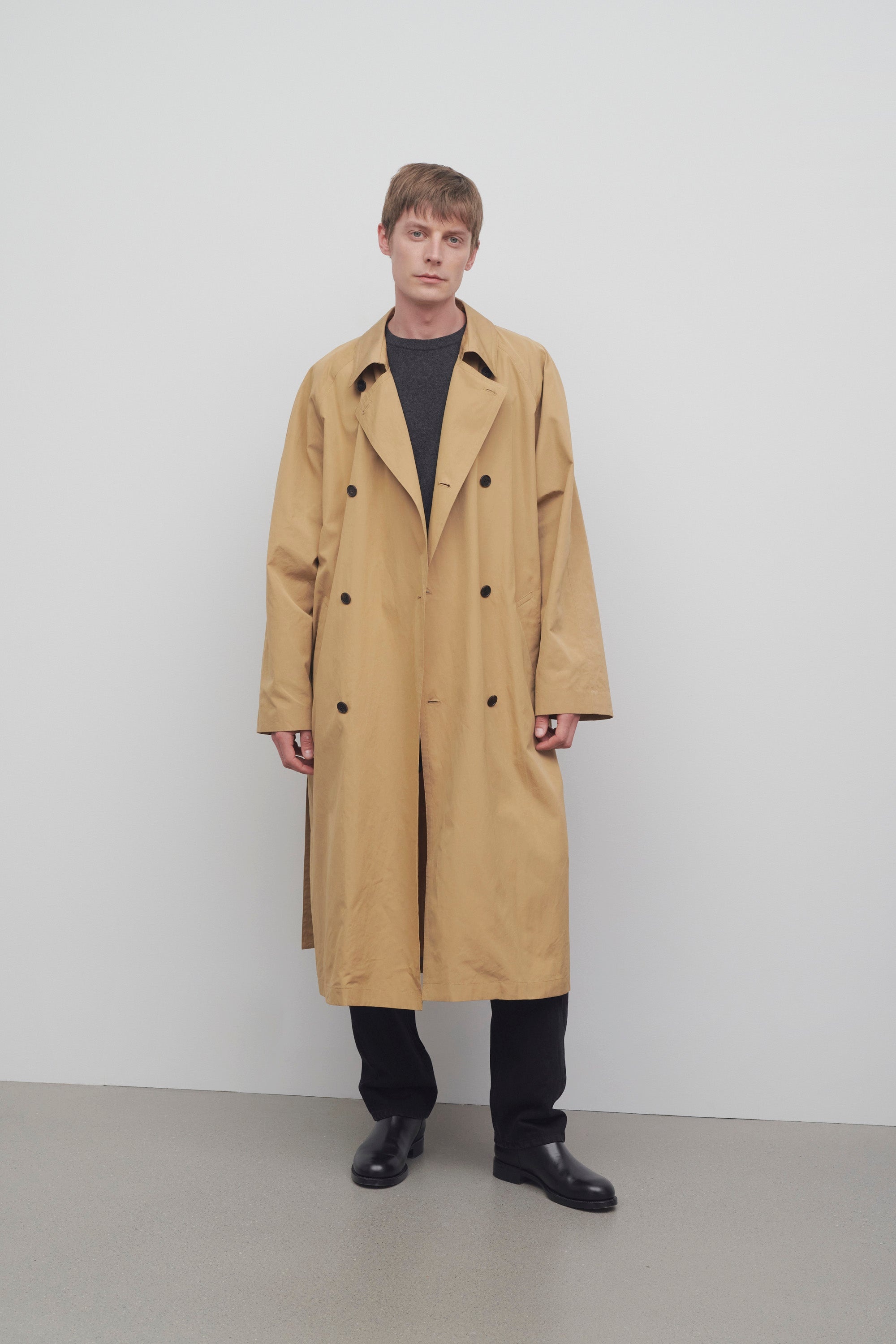 トレンチコート THE ROW BEIGE COTTON KOLD TRENCH COAT The Row Kold Coat in Cotton | REVERSIBLE