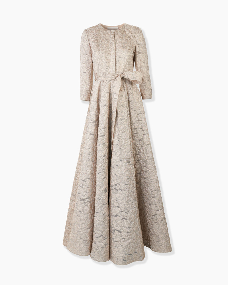 Fil Coupé Trench Gown 1