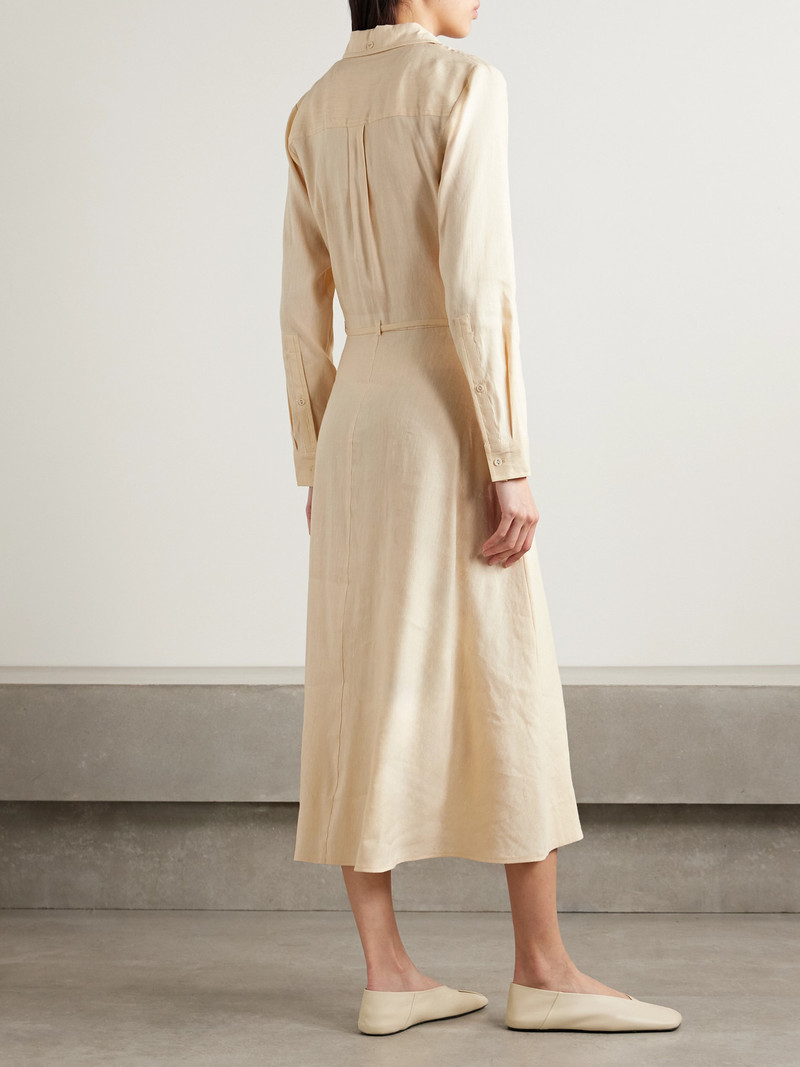 Lato Linen-blend Midi Wrap Dress 3