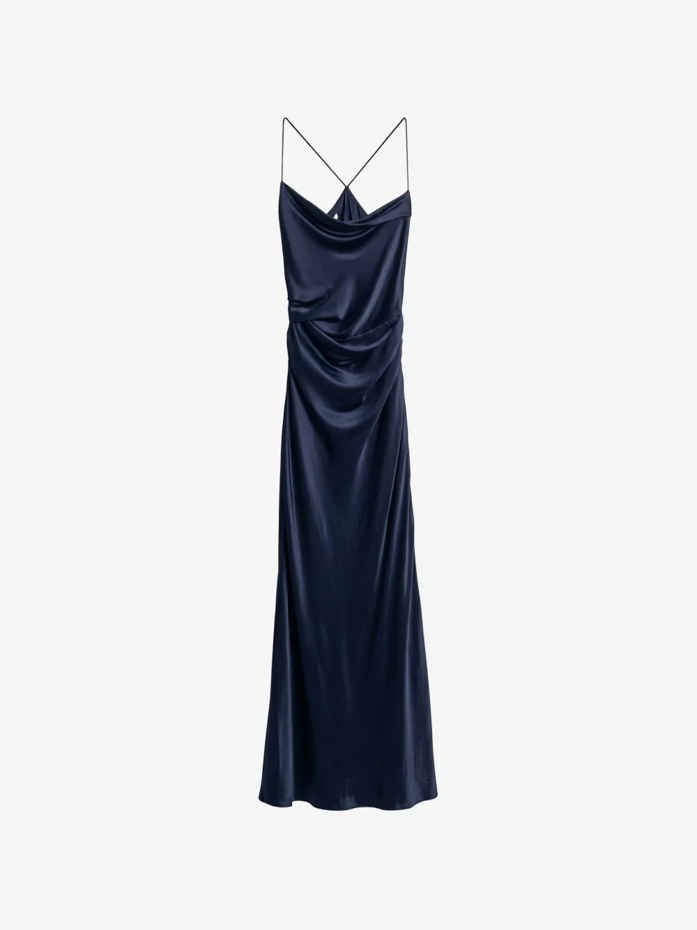 cowl-neck bias-cut maxi dress - 1