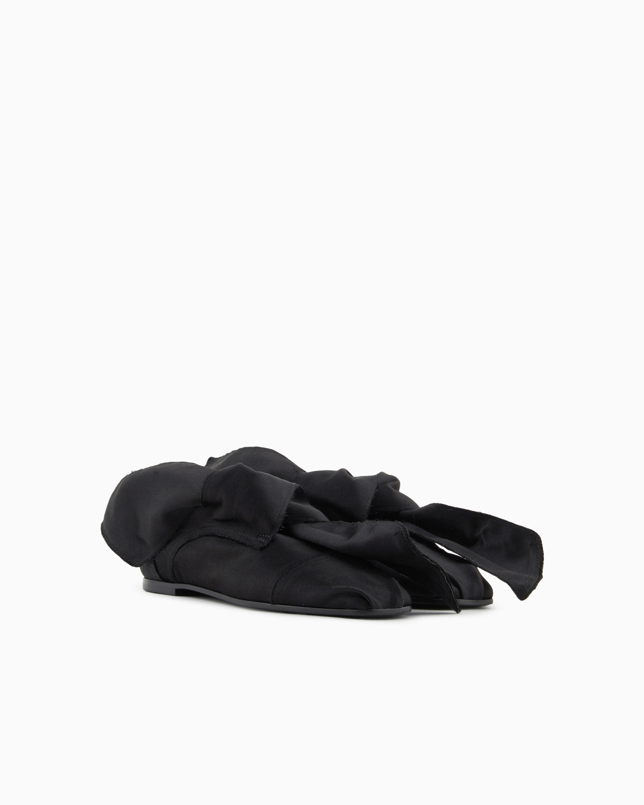 Satin slippers with knot - 2