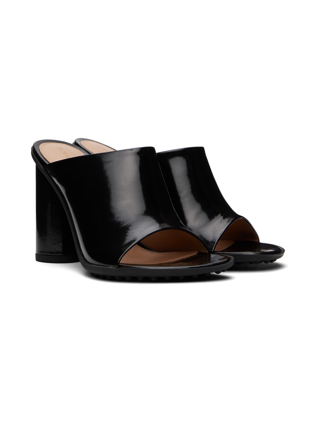 Black Atomic Heeled Sandals - 4