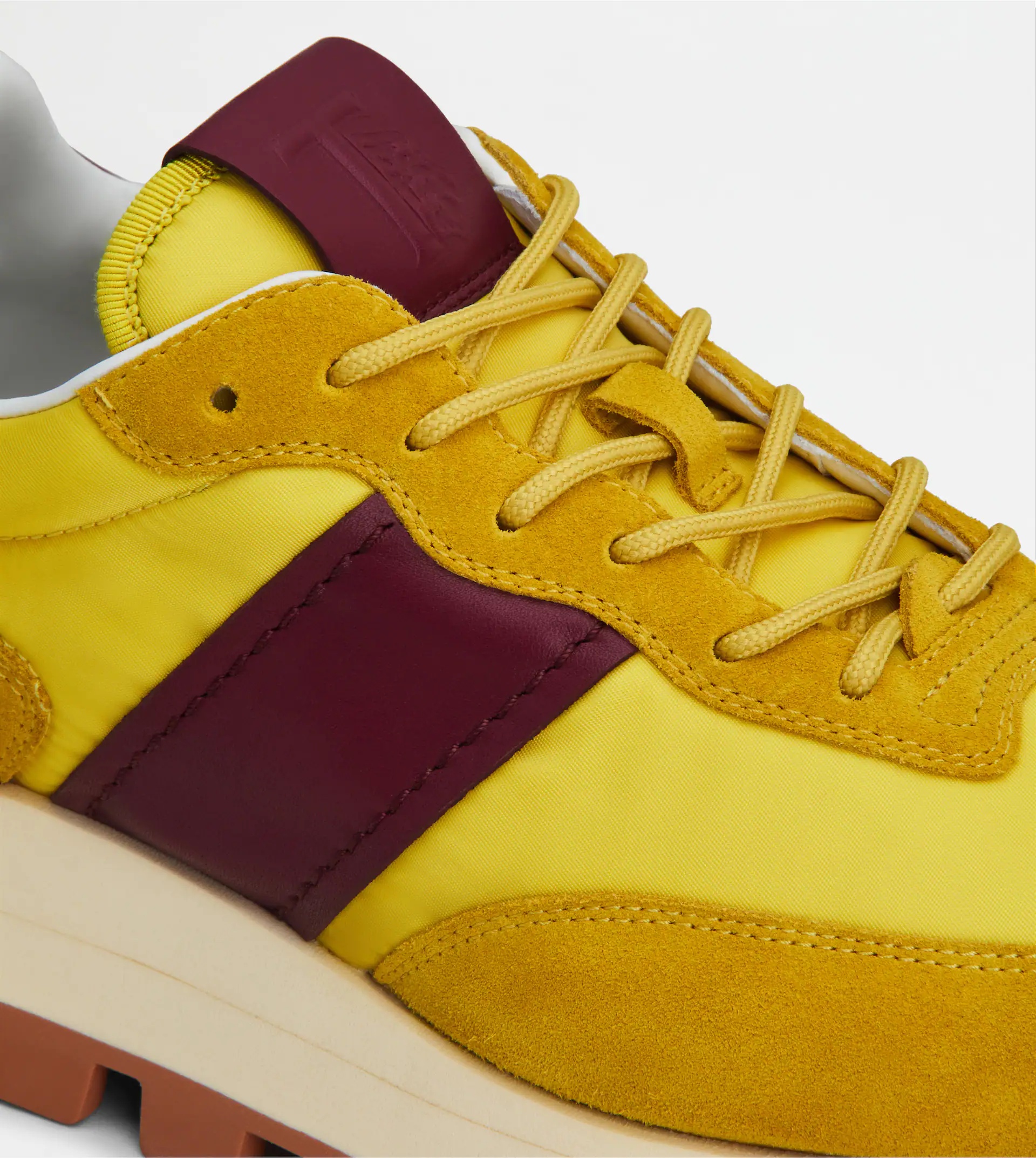 SNEAKERS TOD'S 1T IN SUEDE AND FABRIC - YELLOW - 5