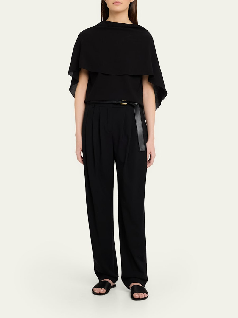 MICHAEL KORS COLLECTION Fluid Wool Cape Top outlook