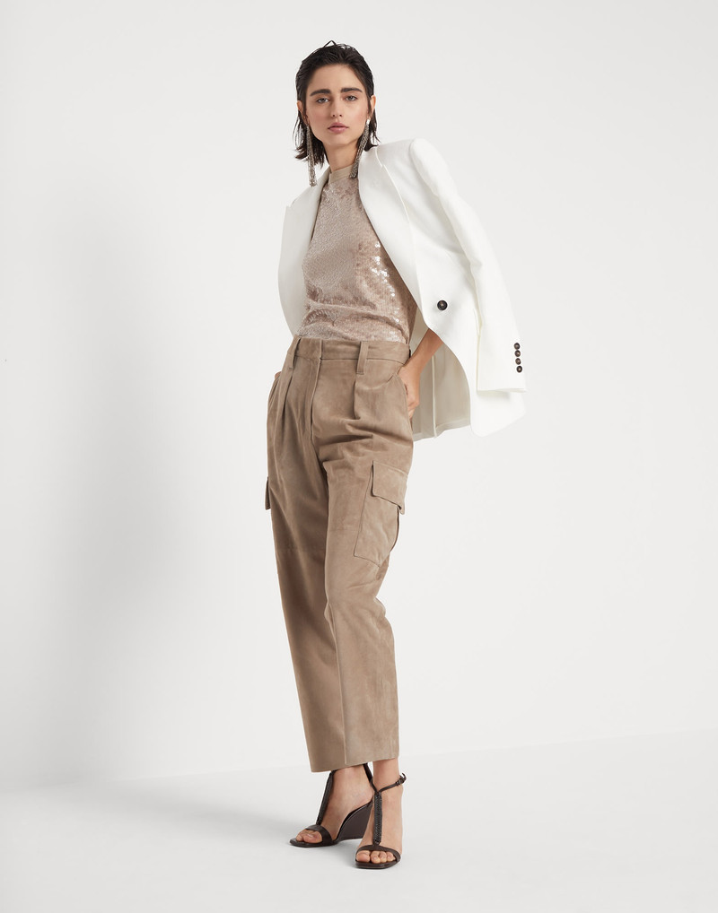 Dazzling embroidery top in stretch cotton jersey 5