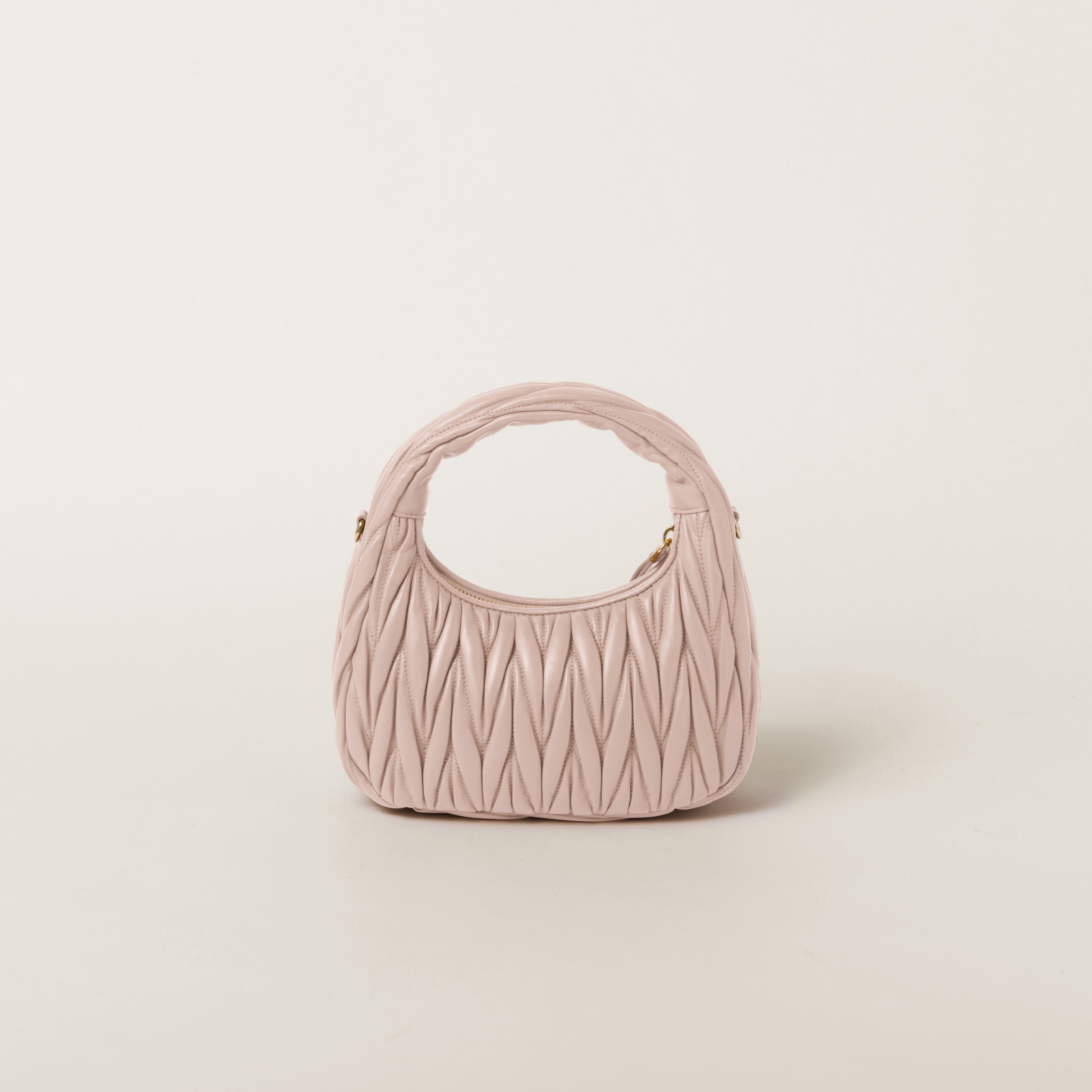 Wander matelassé nappa leather hobo bag - 3