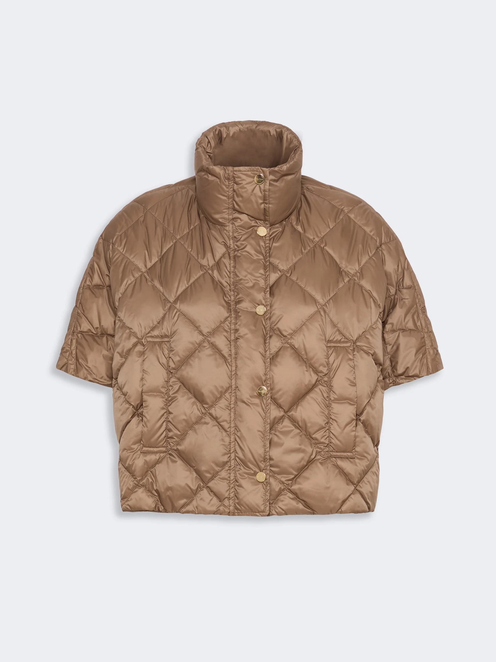 TRESI Water-repellent canvas padded cape - CAMEL - 1