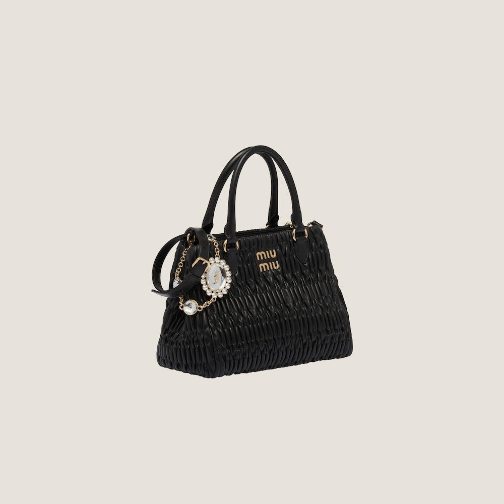 Miu Crystal nappa leather and crystal handbag 2