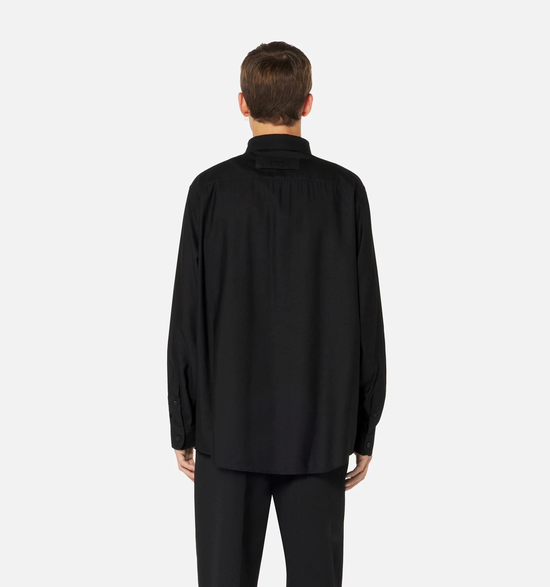 Shirt With Ami Satin Label - 6
