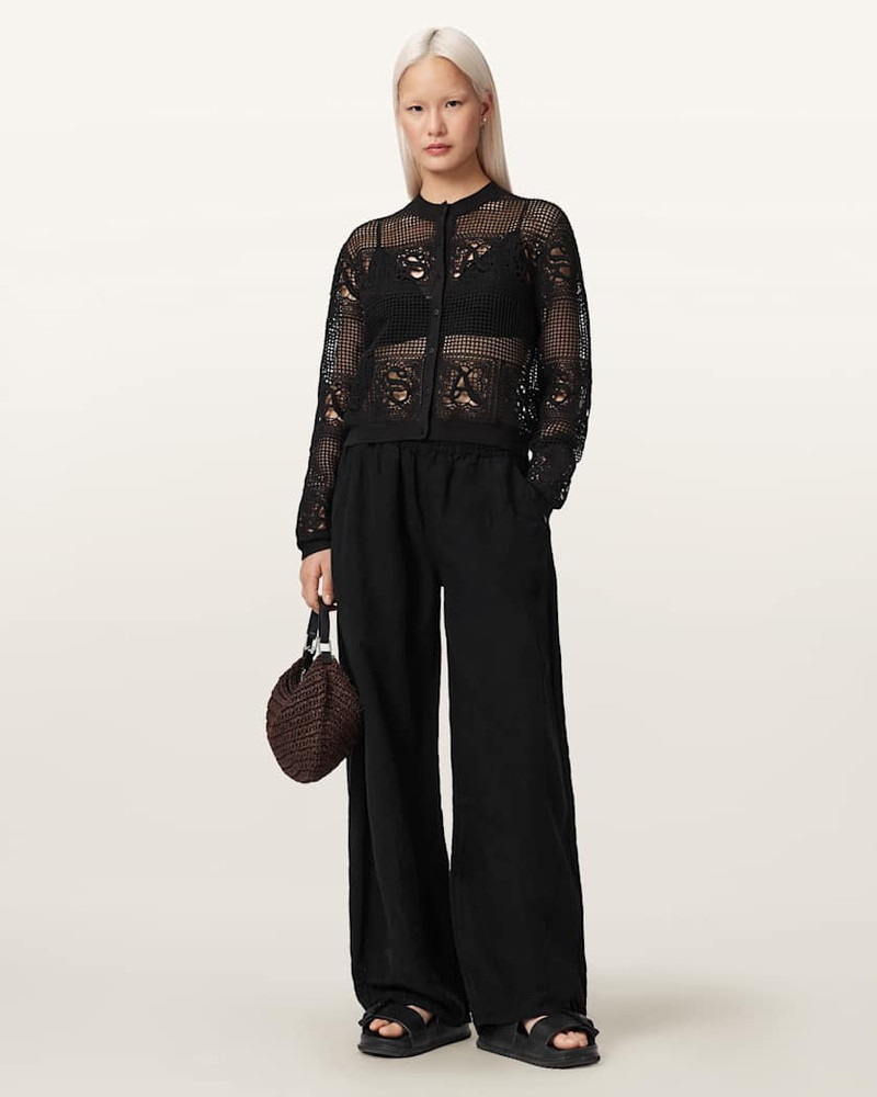 ALLSAINTS KYRA OPEN KNIT CROCHET CARDIGAN outlook
