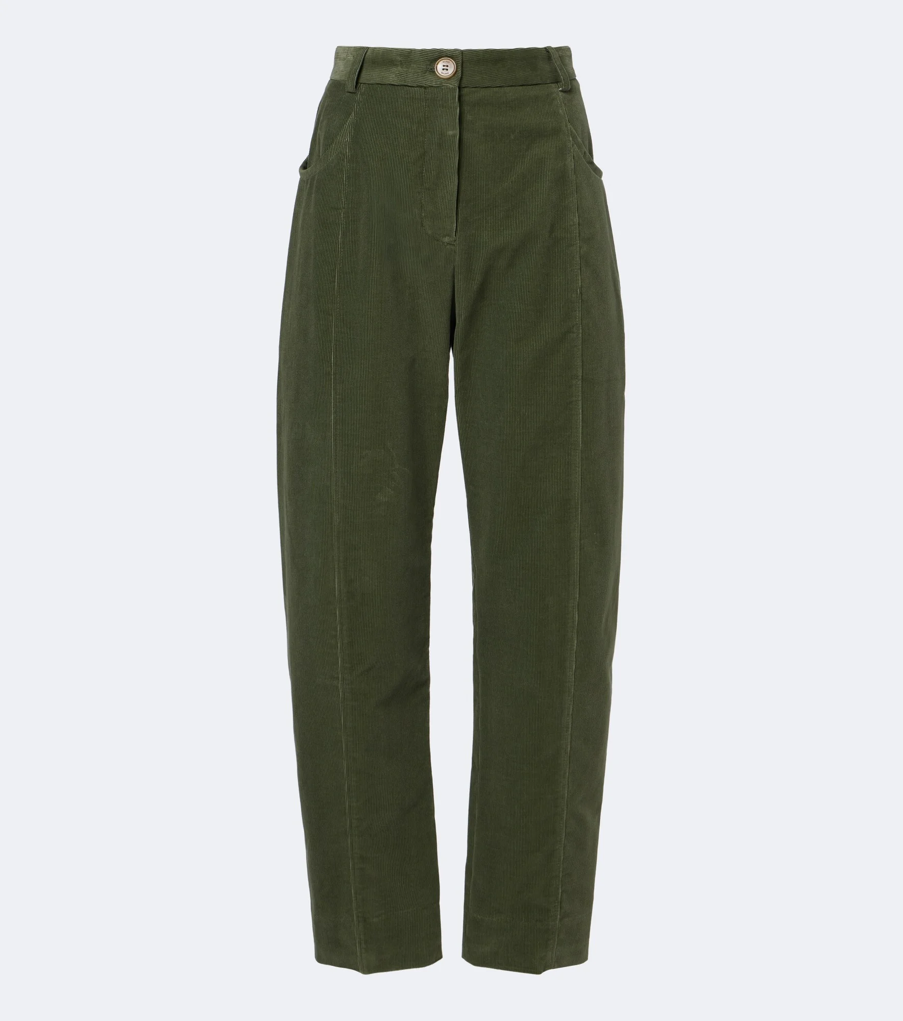 Sorraia cotton corduroy barrel-leg pants - 1